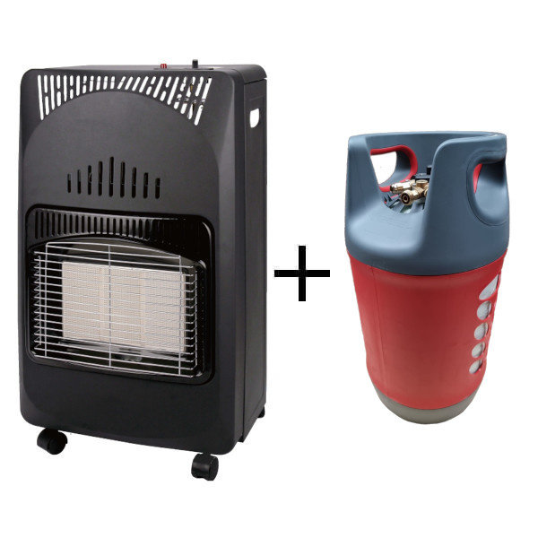 Gaskachel Compact + lpg gasfles