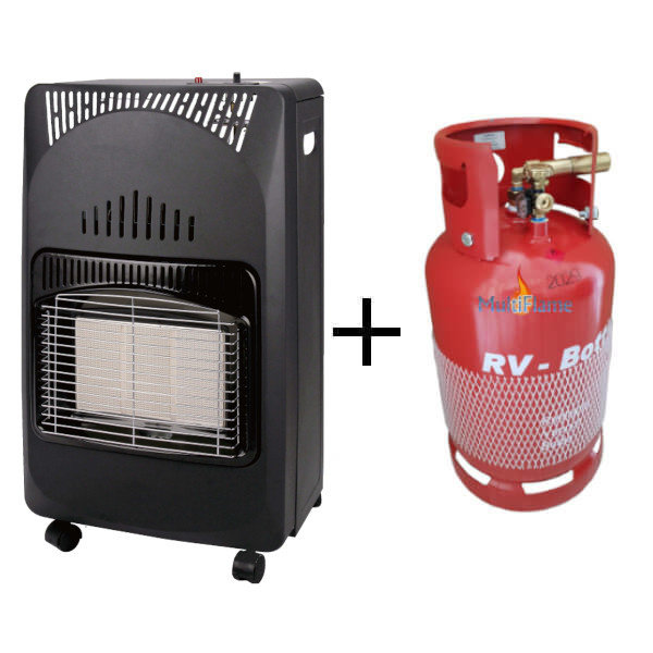 Gaskachel Compact + lpg gasfles