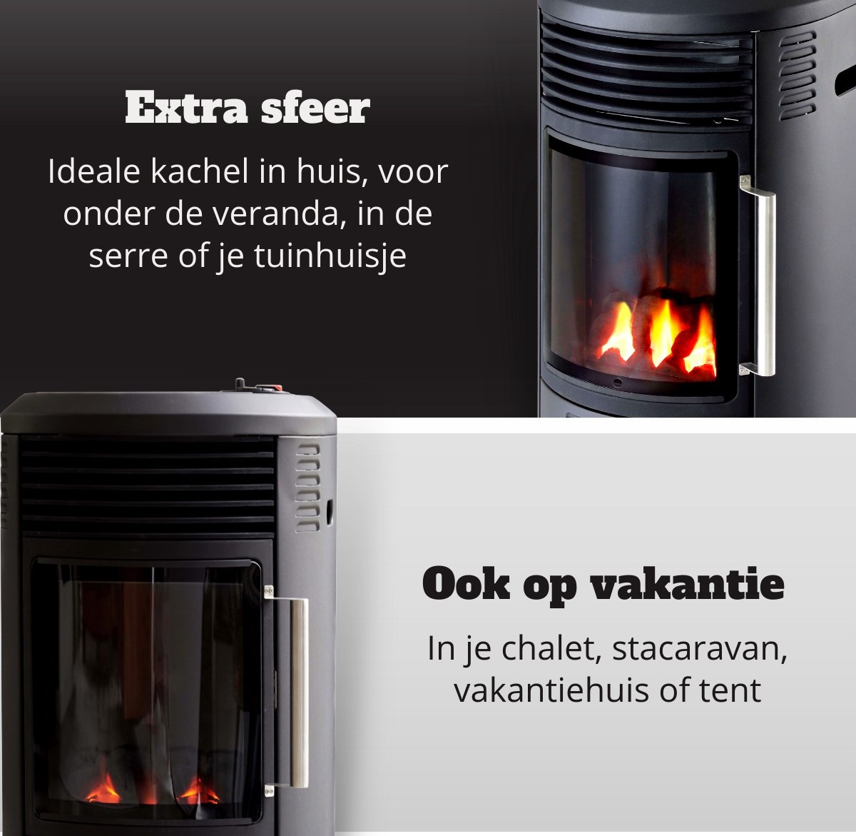 tijdelijk Smaak Complex Sfeerhaard met echte vlammen en thermostaat 3.4 kW - Gasproducten.nl