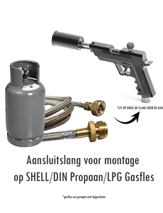  Slangset voor Pyro Grill Gun - enkel de slang