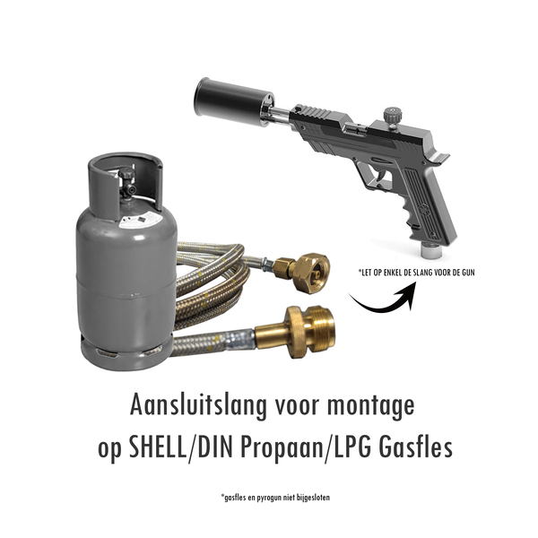 Slangset voor Pyro Grill Gun aka Firegun - enkel de slang