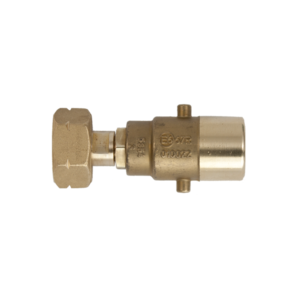 propatech Universele DIN/Shell gasfles vuladapter – 21,8 mm linkse draad – massief messing