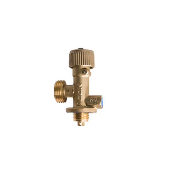 Verloopkraan Campingaz x din aansluiting