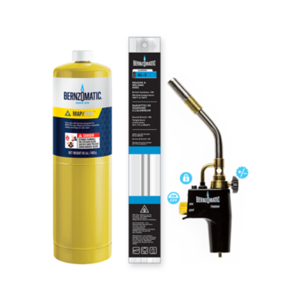 Bernzomatic Bernzomatic TS8000 Premium brandervoorstuk met piëzo en “Ultra Swirl” vlam – regelbare soldeerbrander – geschikt voor sous-vide