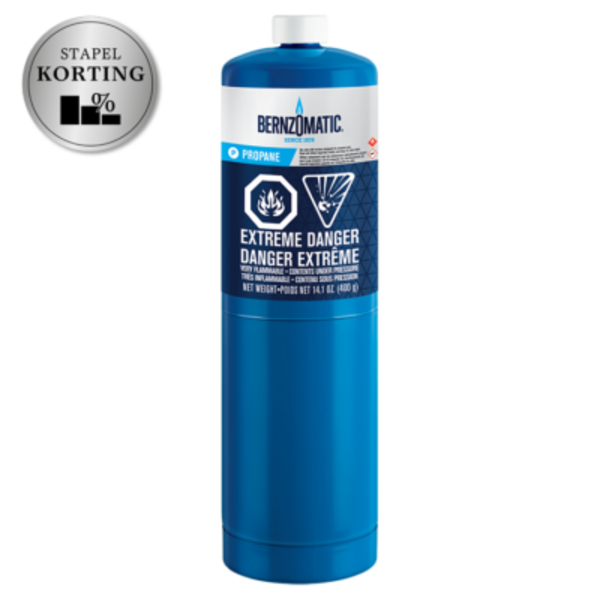 Bernzomatic Bernzomatic propaan wegwerp cilinder / Gaspatroon – TX9 – 400 gram