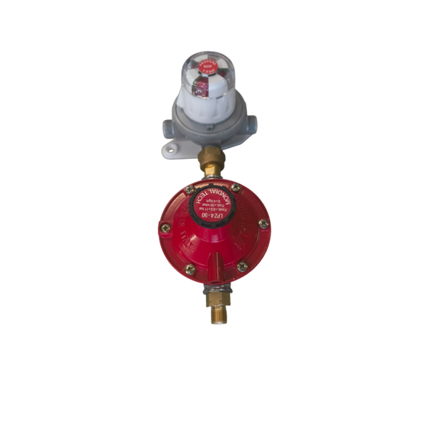 Gasdrukregelaar met automatische omschakelaar 50 mbar