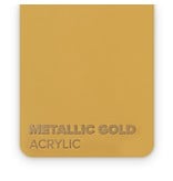 Acrylic Metallic Gold 3mm  - 3/5 sheets