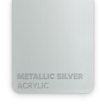 FLUX Acrylic Metallic Silver 3mm  - 3/5 sheets