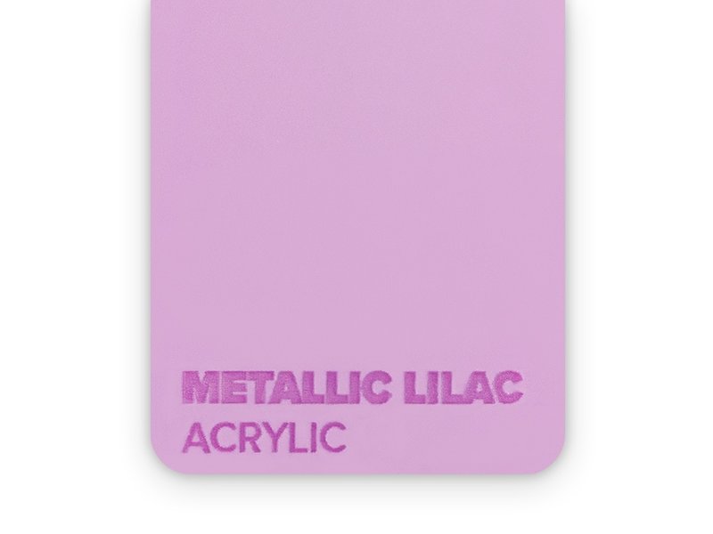 Acrylic Metallic Lilac 3mm  - 3/5 sheets