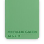 FLUX Acrylic Metallic Green 3mm  - 3/5 sheets