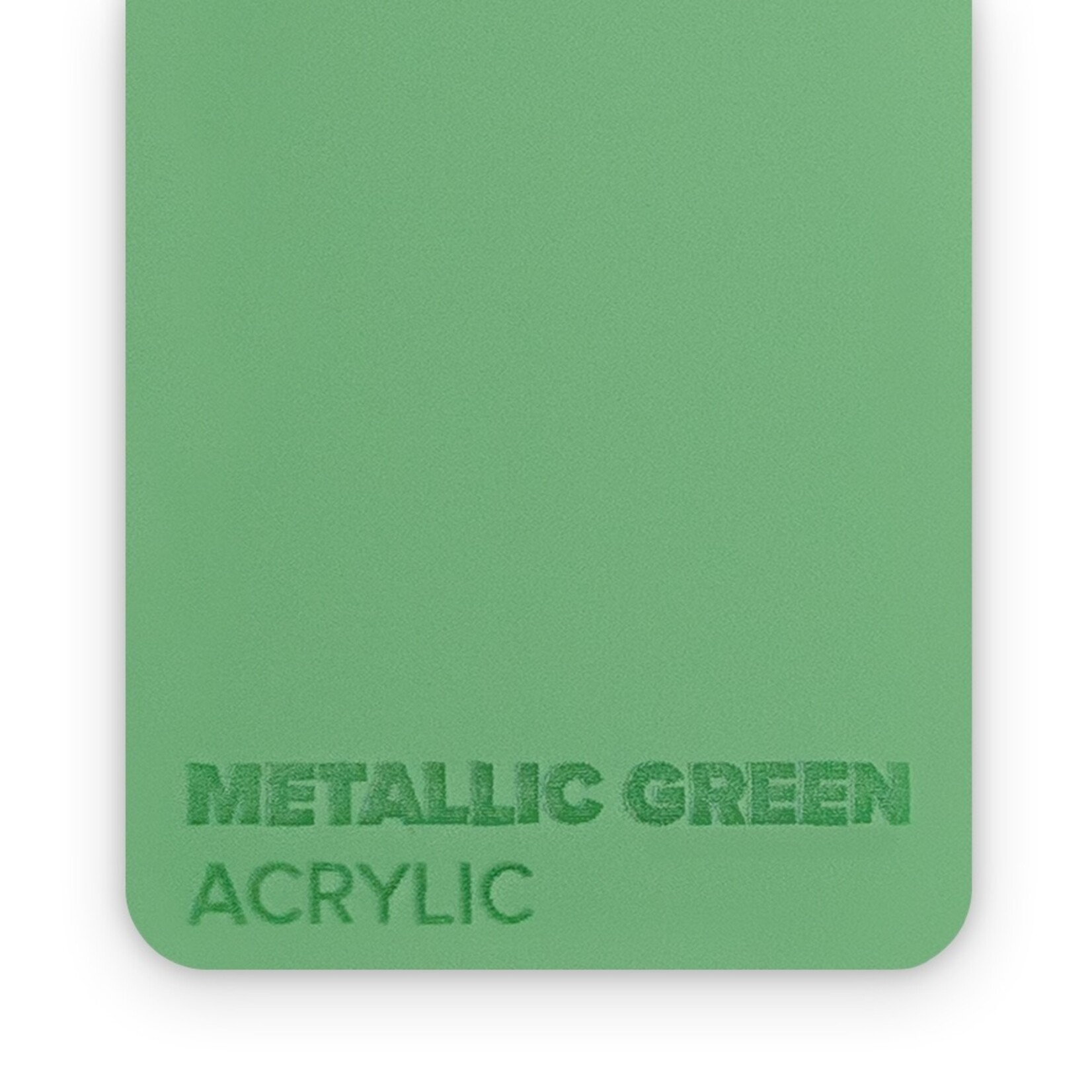 FLUX Acrylic Metallic Green 3mm  - 3/5 sheets