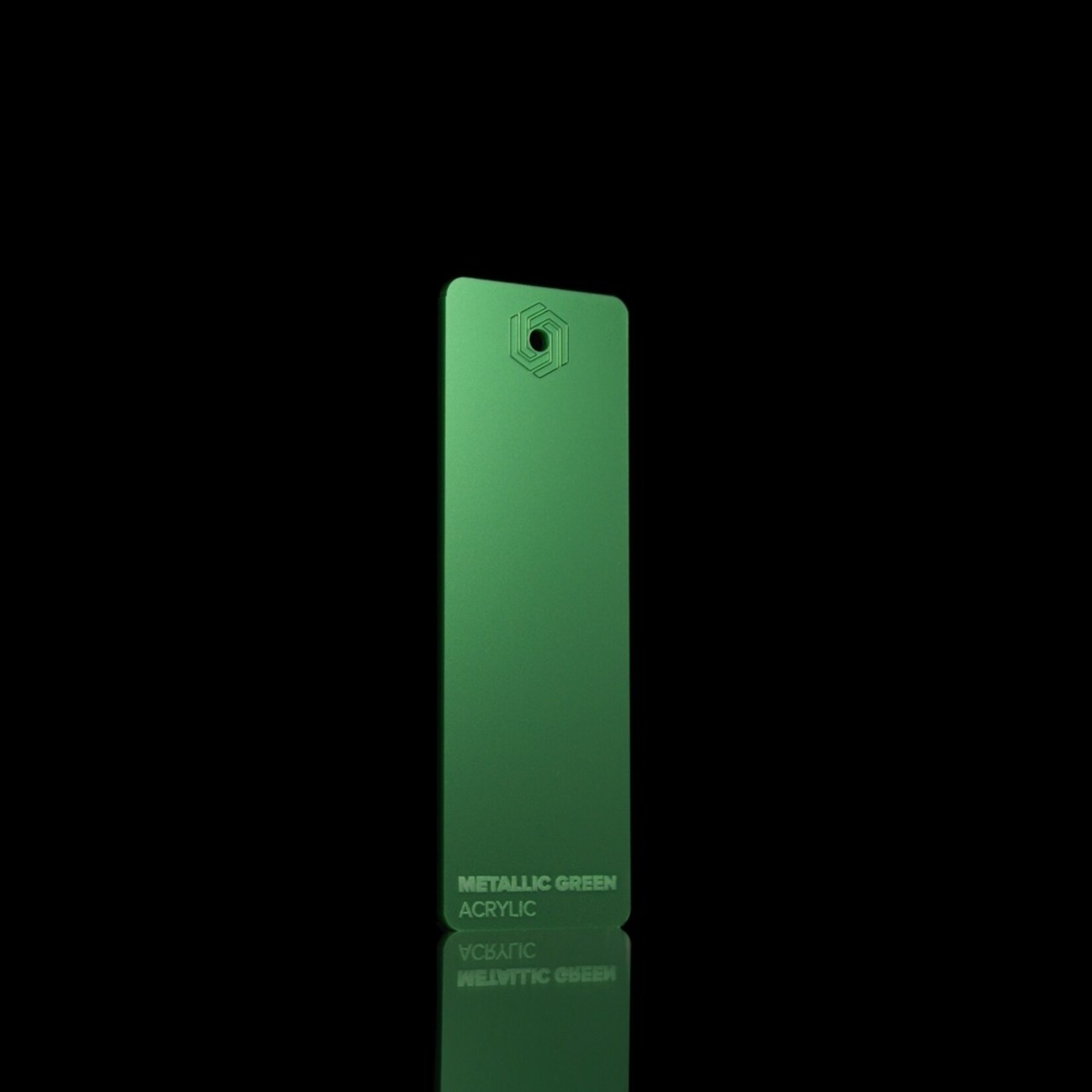 FLUX Acrylic Metallic Green 3mm  - 3/5 sheets