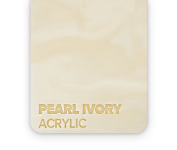 Acrylic Pearl Ivory 3mm  - 3/5 sheets