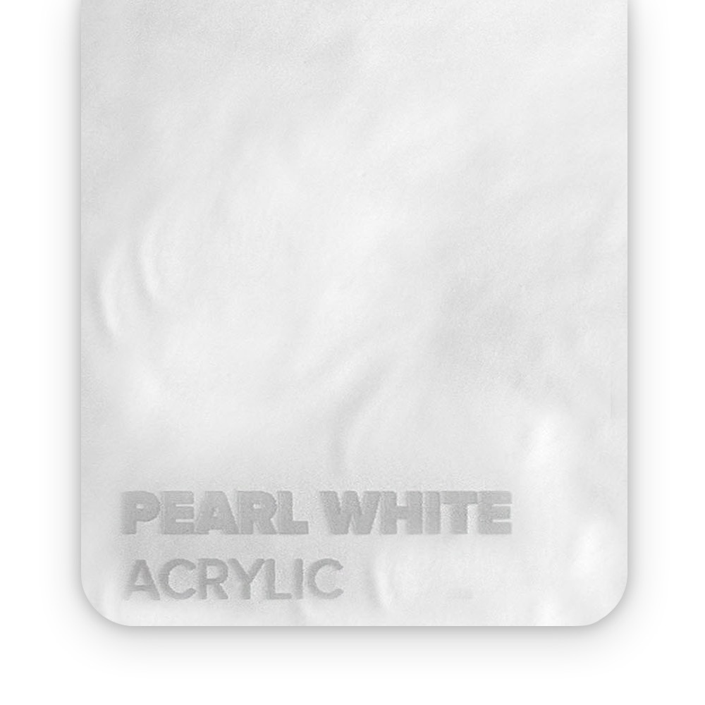 Acrylic Pearl White 3mm FLUX Europe