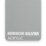 FLUX Acrylic Mirror Silver 3mm  - 3/5 sheets