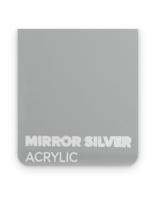 Acrylic Mirror Silver 3mm  - 3/5 sheets