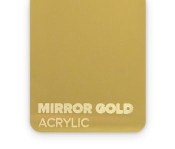 Acrylic Mirror Gold 3mm  - 3/5 sheets