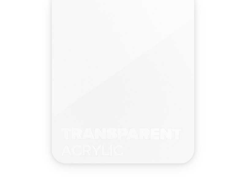 Acrylic Transparent 3mm  - 3/5 sheets