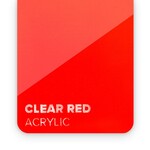 FLUX Acrylic Clear Red 3mm  - 3/5 sheets