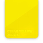 FLUX Acrylic Clear Yellow 3mm  - 3/5 sheets