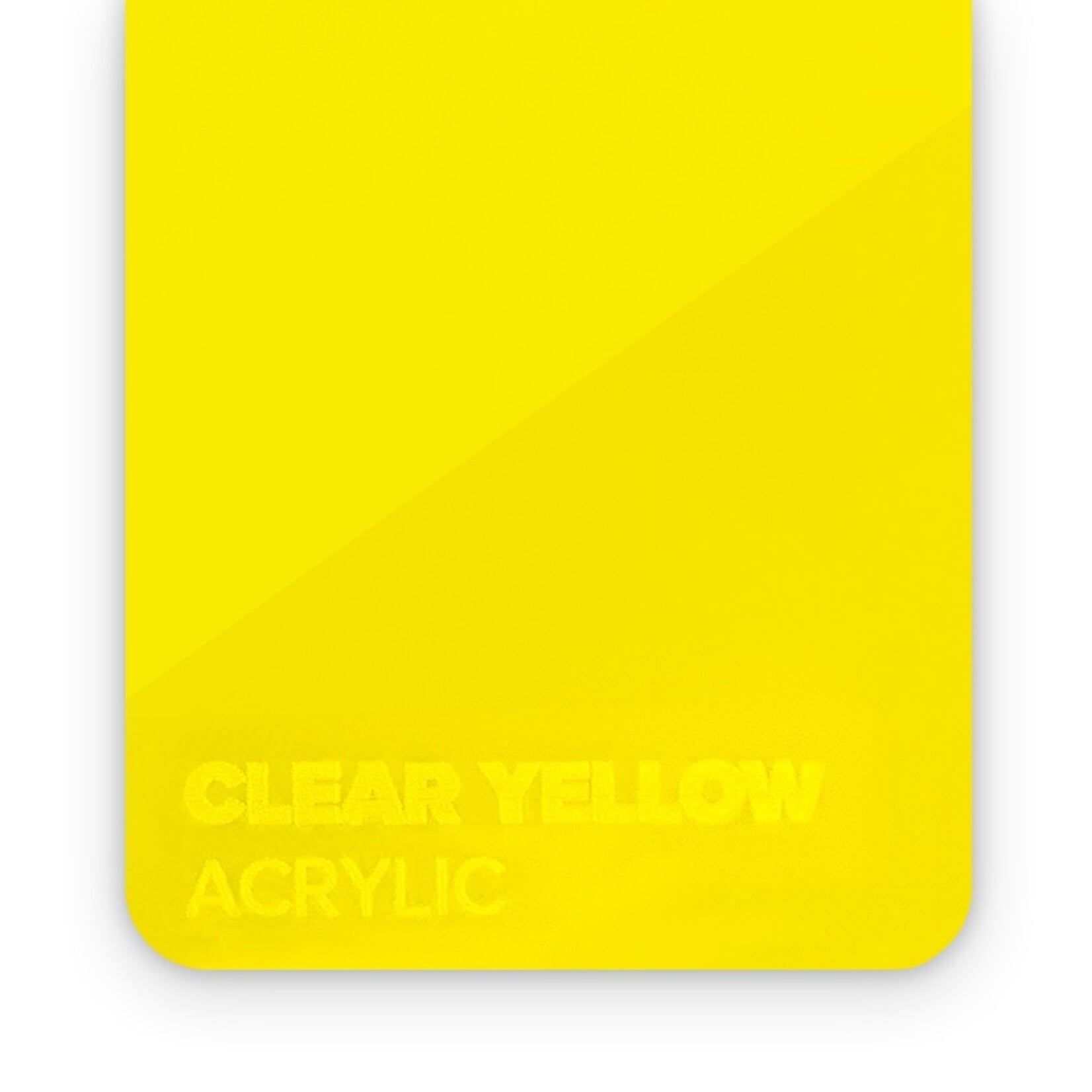FLUX Acrylic Clear Yellow 3mm  - 3/5 sheets
