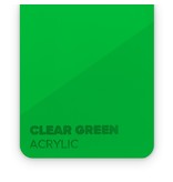 Acrylic Clear Green 3mm  - 3/5 sheets