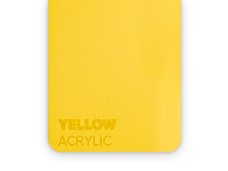 Acrylic Yellow 3mm  - 3/5 sheets