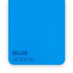 FLUX Acrylic Blue 3mm  - 3/5 sheets