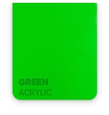 Acrylic Green 3mm  - 3/5 sheets