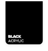 Acrylic Black 3mm  - 3/5 sheets