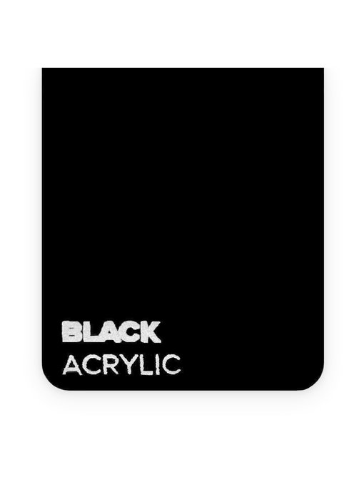 Acrylic Black 3mm  - 3/5 sheets