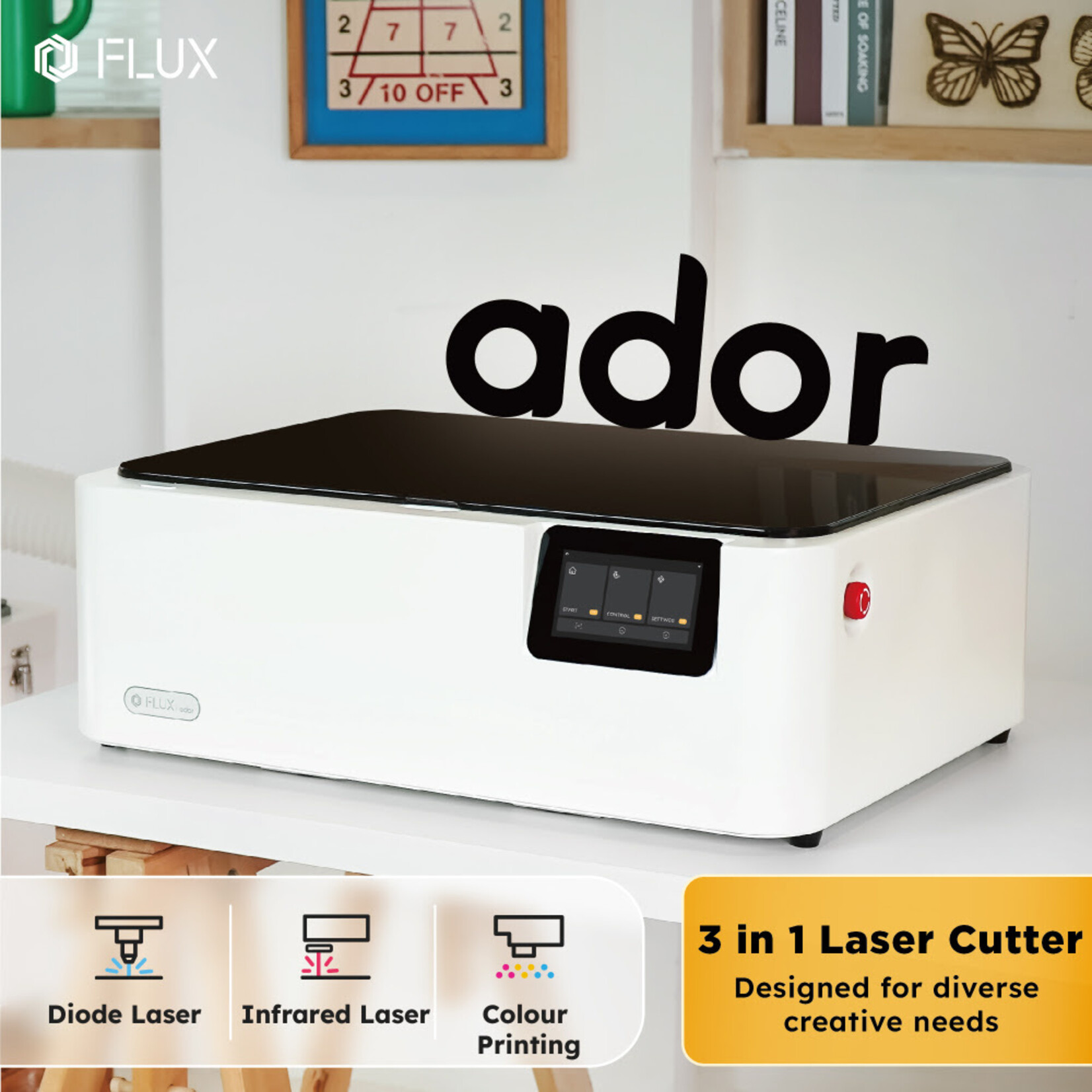 FLUX Open Box Silver Ador 10w