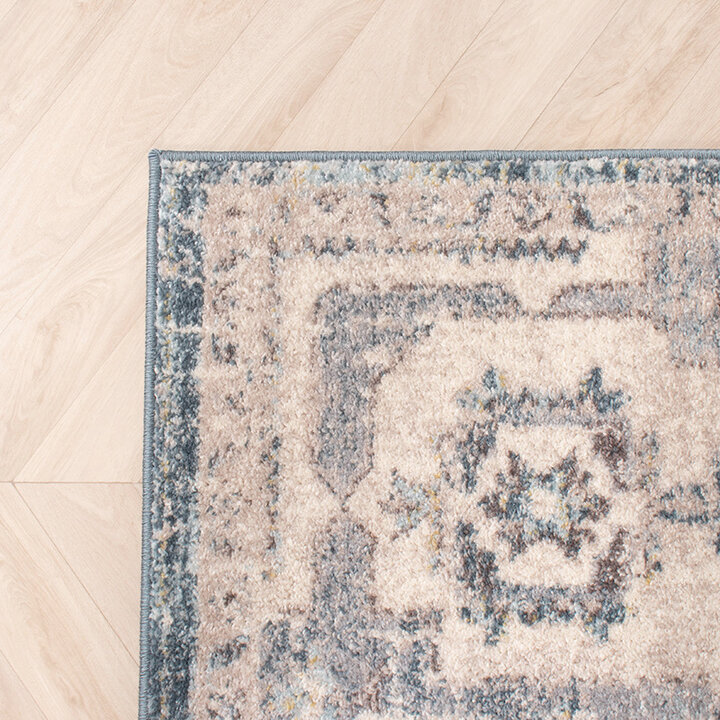 Teppich Vintage - Inspire Creme Blau 215