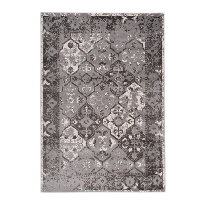 Teppich Vintage - Deep Tile Taupe Grau