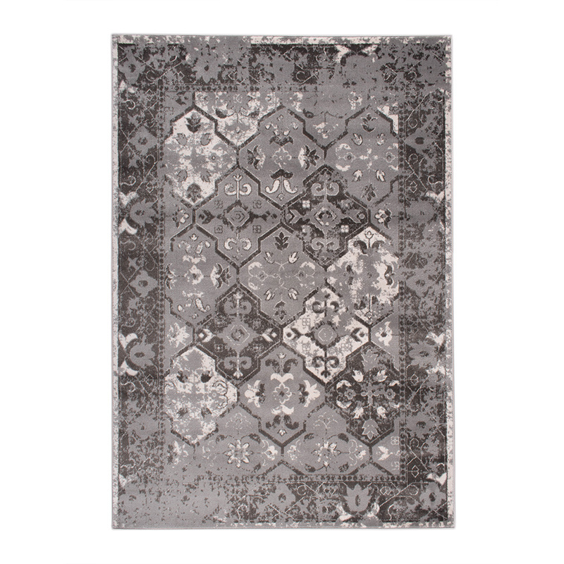 Teppich Vintage - Deep Tile Taupe Grau - sfeer