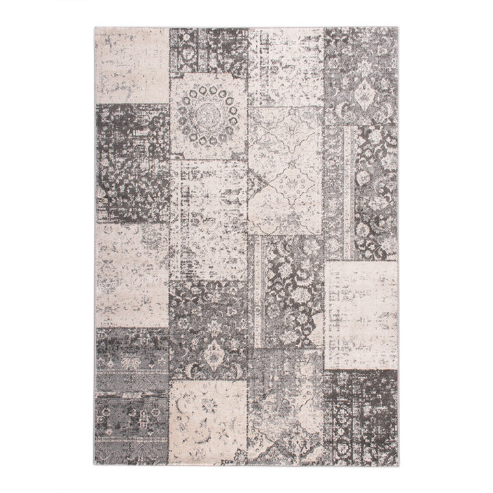 Teppich Patchwork - Deep Taupe Grau