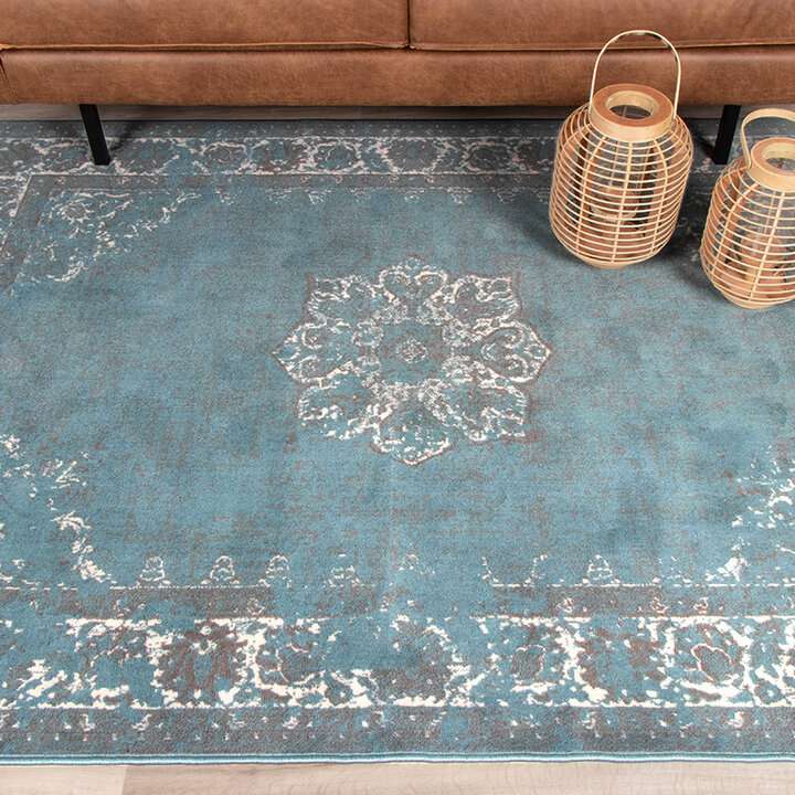 Teppich Vintage - Miracle Grau Blau