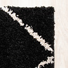 Teppich Hochflor - Grand Lines Schwarz Creme - thumbnail 4