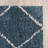 Teppich Hochflor - Grand Lines Blau Creme - thumbnail 6