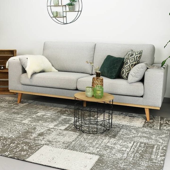 Teppich Patchwork - Dreams Grau