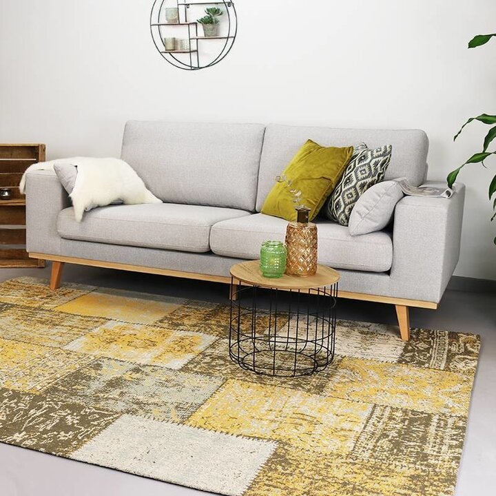 Teppich Patchwork - Dreams Gelber Ocker