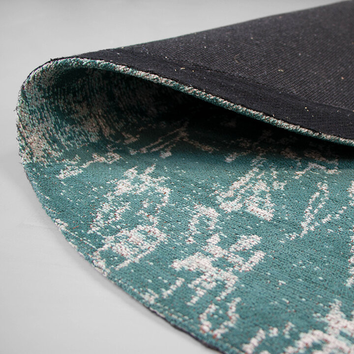 Teppich Patchwork Rund - Dreams Mint Türkis