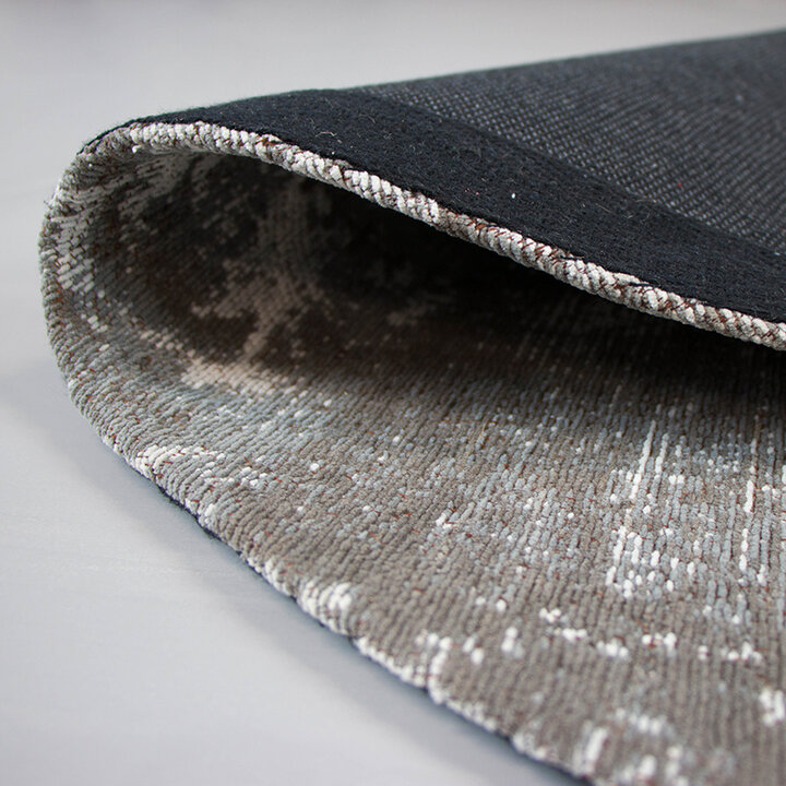 Teppich Patchwork Rund - Dreams Grau