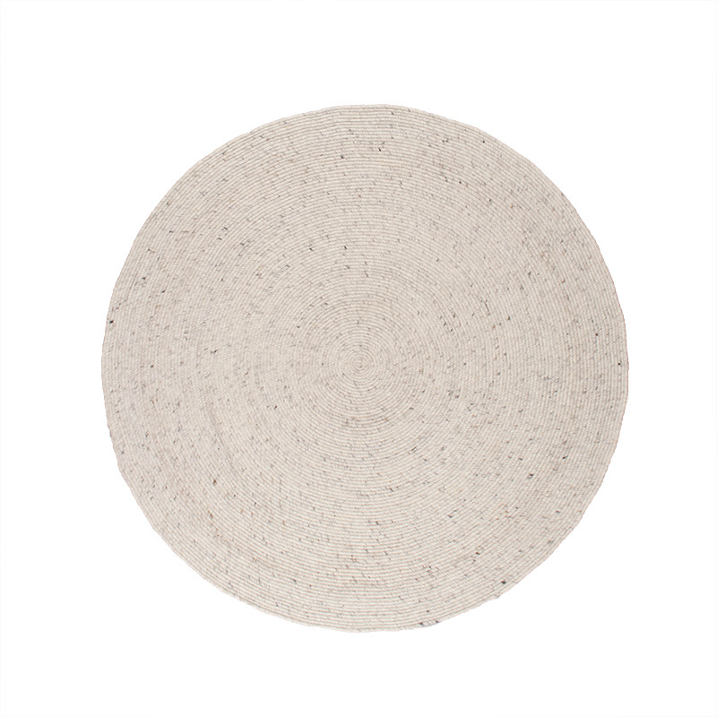 Wollteppich Rund - Wise Grau Meliert 367 - sfeer