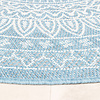 In- & Outdoor Teppich Rund - Summer Azteca Hellblau - thumbnail 5