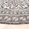 In- & Outdoor Teppich Rund - Summer Oriental Grau - thumbnail 5