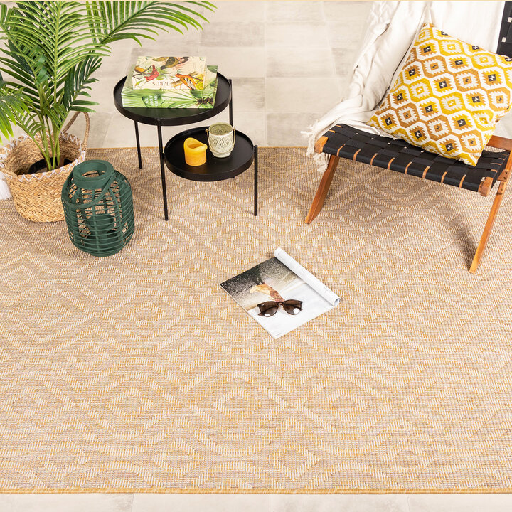 In- & Outdoor Teppich - Summer Retro Gelb