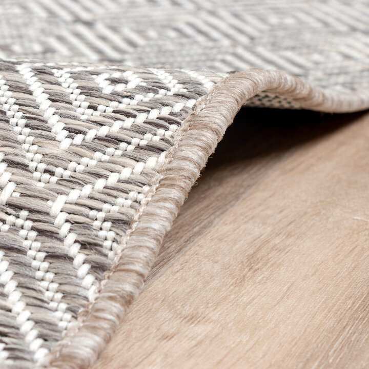 In- & Outdoor Teppich - Summer Tile Hellgrau
