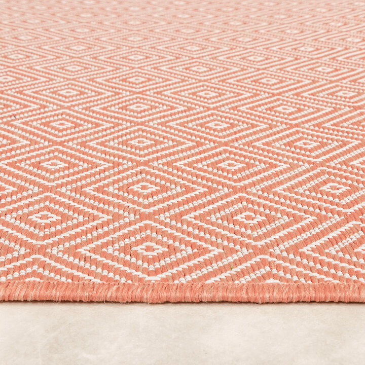In- & Outdoor Teppich - Summer Tile Rosa