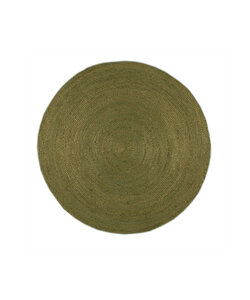 Jute Teppich Rund - Fair Grün